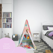 Calma Dragon Baby Gym, Tienda Indios Infantil, Tipi para Bebes y Niños, Carpa de Juegos para Interior con muñecos y almoadon(Rosa)