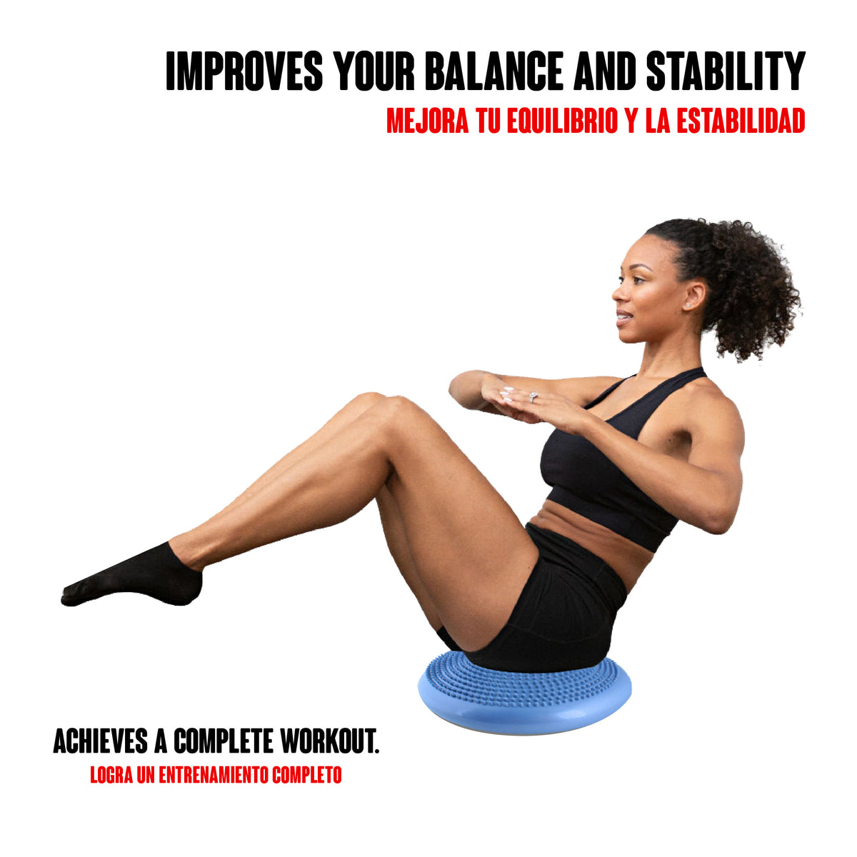 Calma Dragon Balance Cushion, cojín de Estabilidad física, Equilibrio, Amortiguador de Aire, Cojín de relajación y Estabilidad, Incluye Inflador, Disco Fitness
